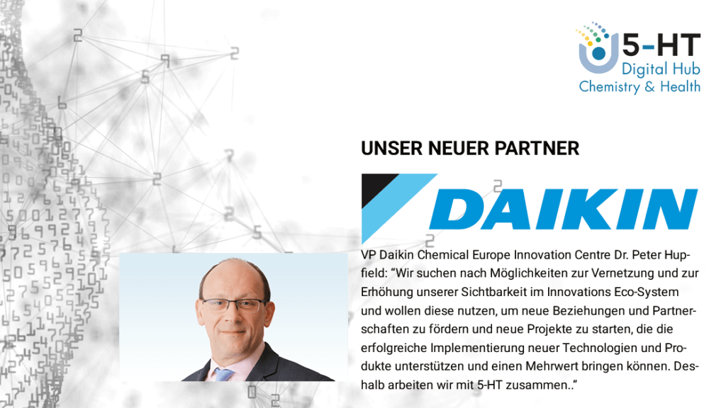 Zitat von Dr. Peter Hupfield, VP Daikin Chemical Europe Innovation Center zur Partnerschaft mit 5-HT