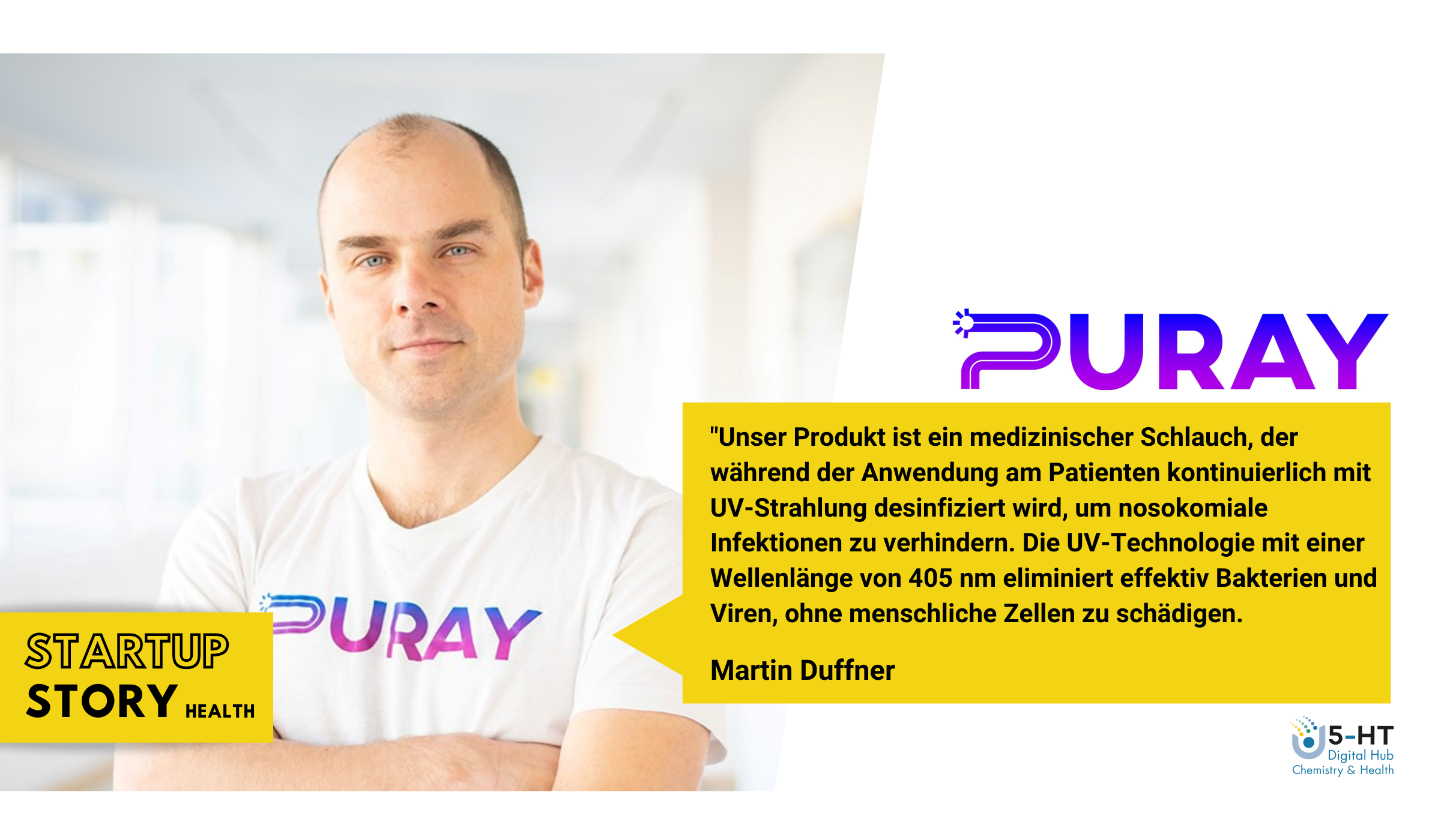 Pioneers in infection prevention: Puray revolutionises the healthcare sector with UV-disinfected catheters