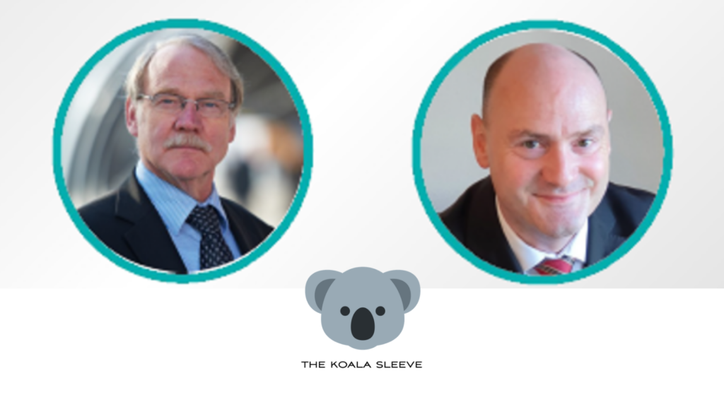Two of the founders of The Koala Sleeve's Team