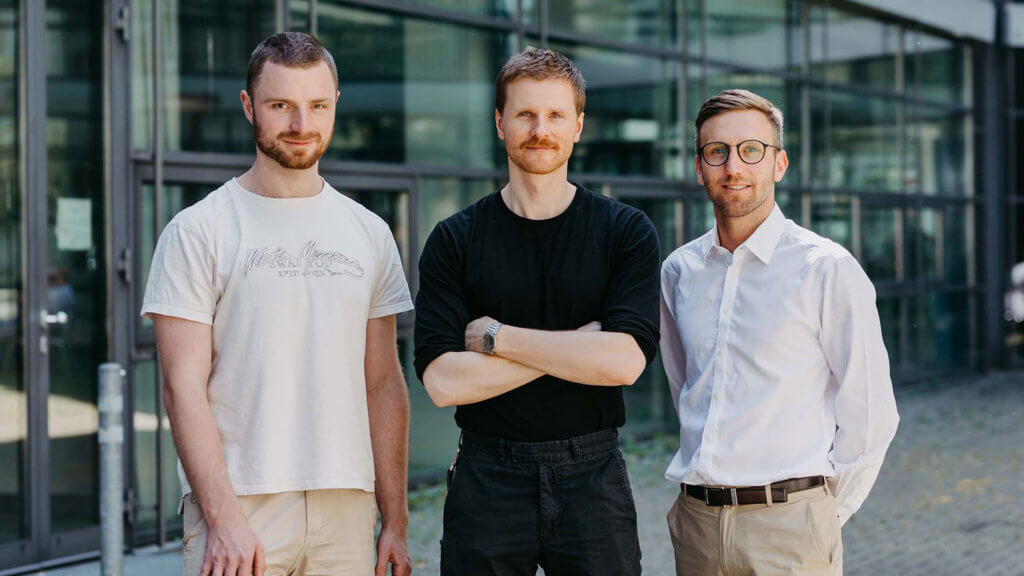 Team neomento: CTO Dr. Adam Streck, CPO Philipp Stepnicka, CEO Jens Klaubert (f.l.t.r.)