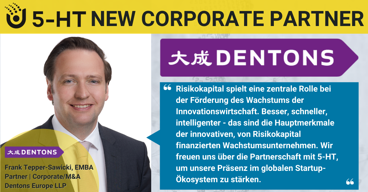 Dentons new Corporate Partner of 5-HT